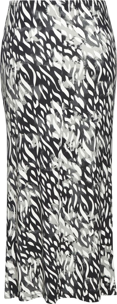 LASCANA Jerseyrock creme-graublau bedruckt Größe 44