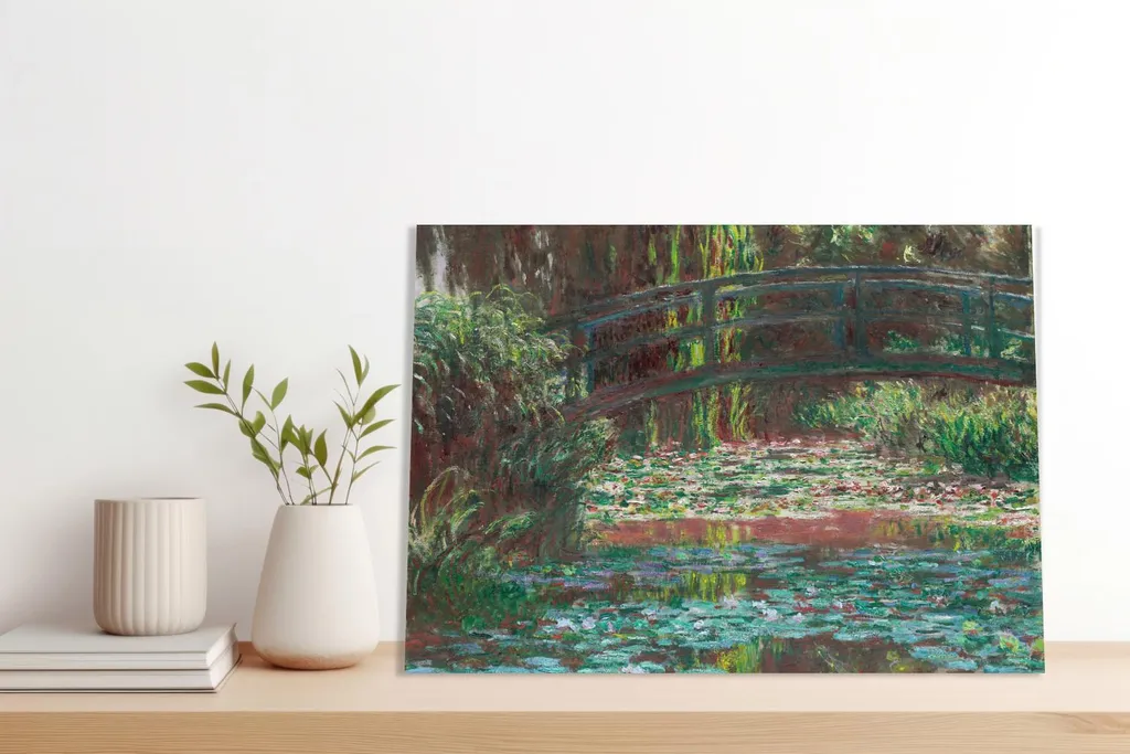 Offerta Quadro Monet 100x70 Water Lily Pond - Tela Salotto Vintage - 4