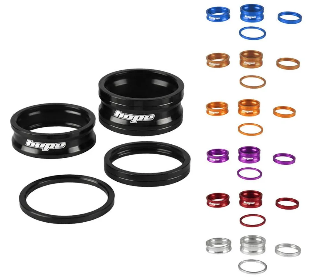 Kit d'Entretoises Jeu de Direction Hope Doctor 1 1/8'' pour VTT Route