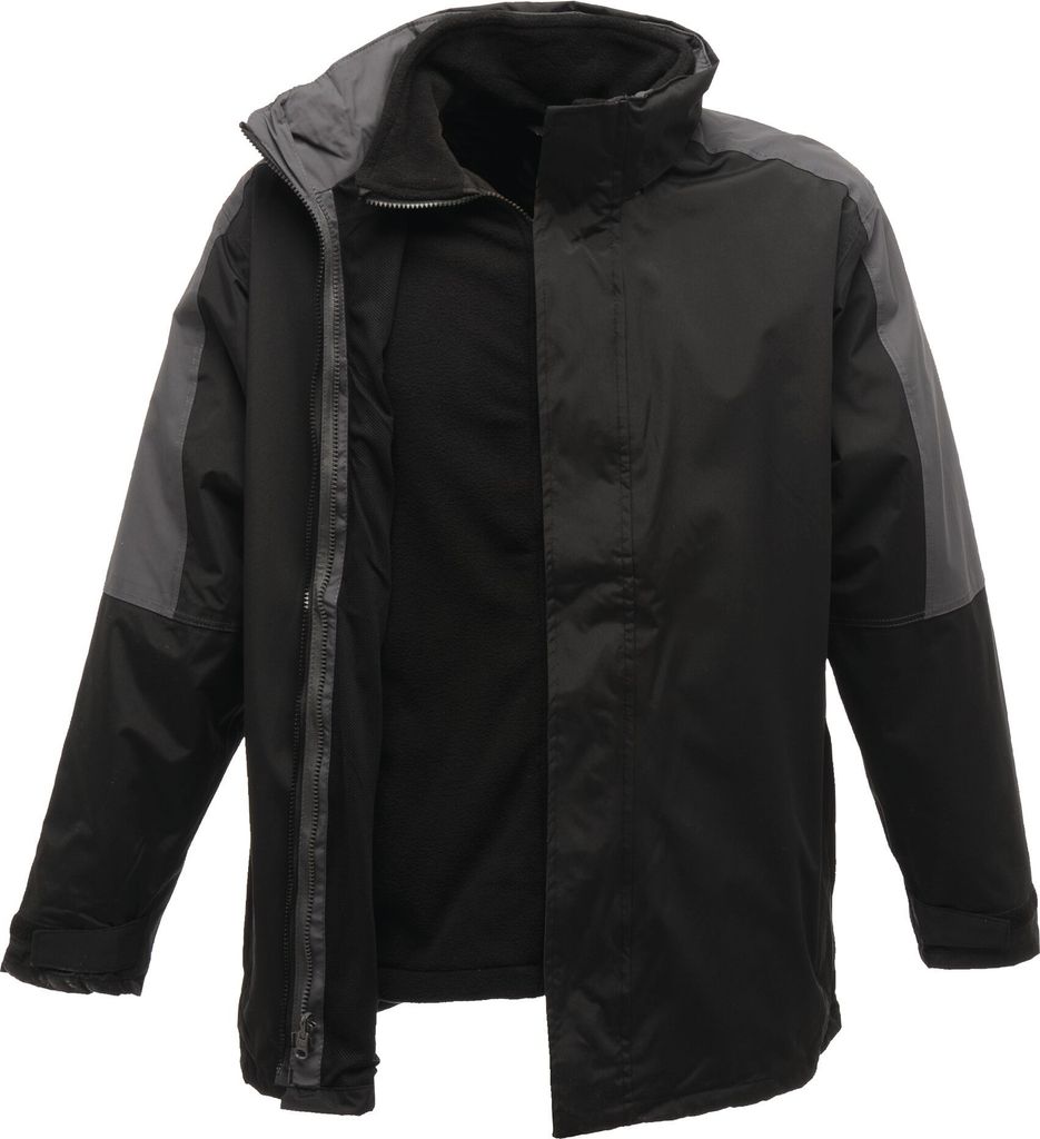 Regatta Professional - Jacke, wasserfest für Herren RG1597 (M) (Schwarz/Dunkelgrau)
