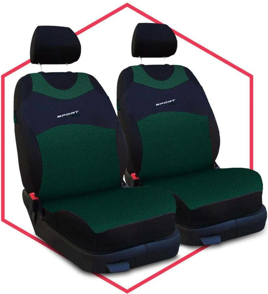 Coprisedili Auto Elegance Verde per Opel Signum | Kit 1+1 Premium - 9