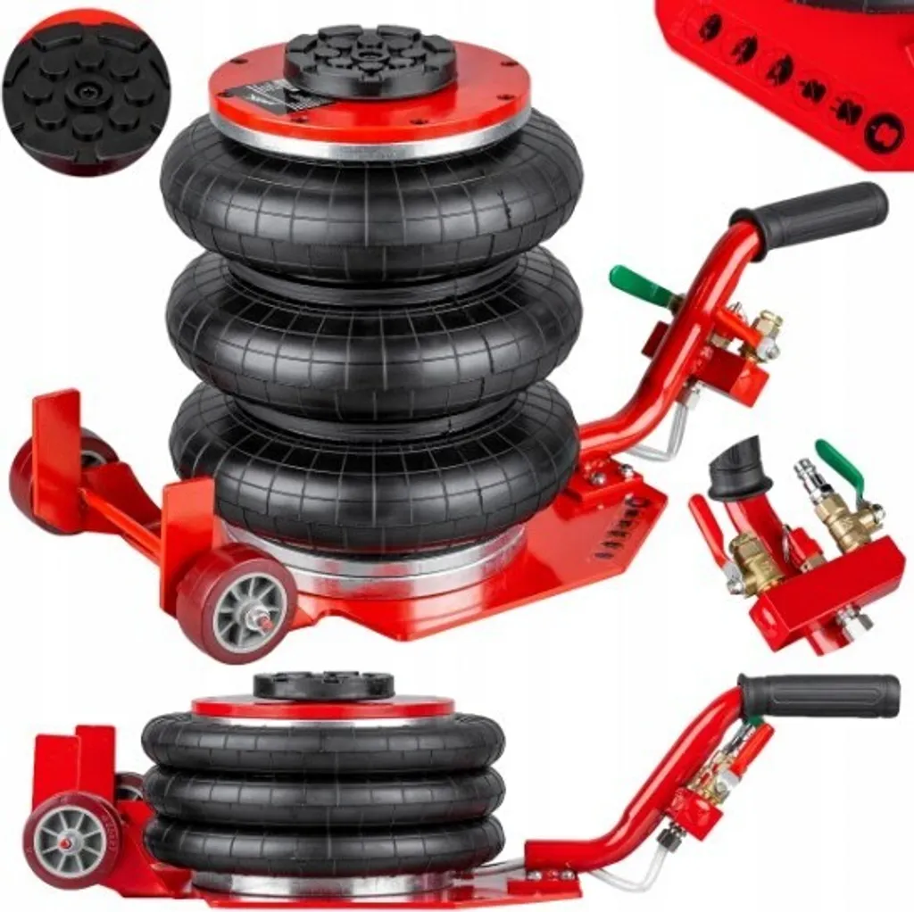 Air Jack 3.5T Professionale - Cric Pneumatico Auto SUV Altezza 40cm