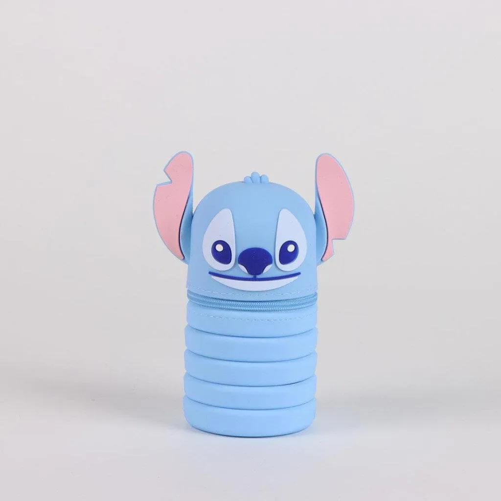 Astuccio 3D Lilo & Stitch 20 cm - Organizer Scuola Blu Alta Qualità