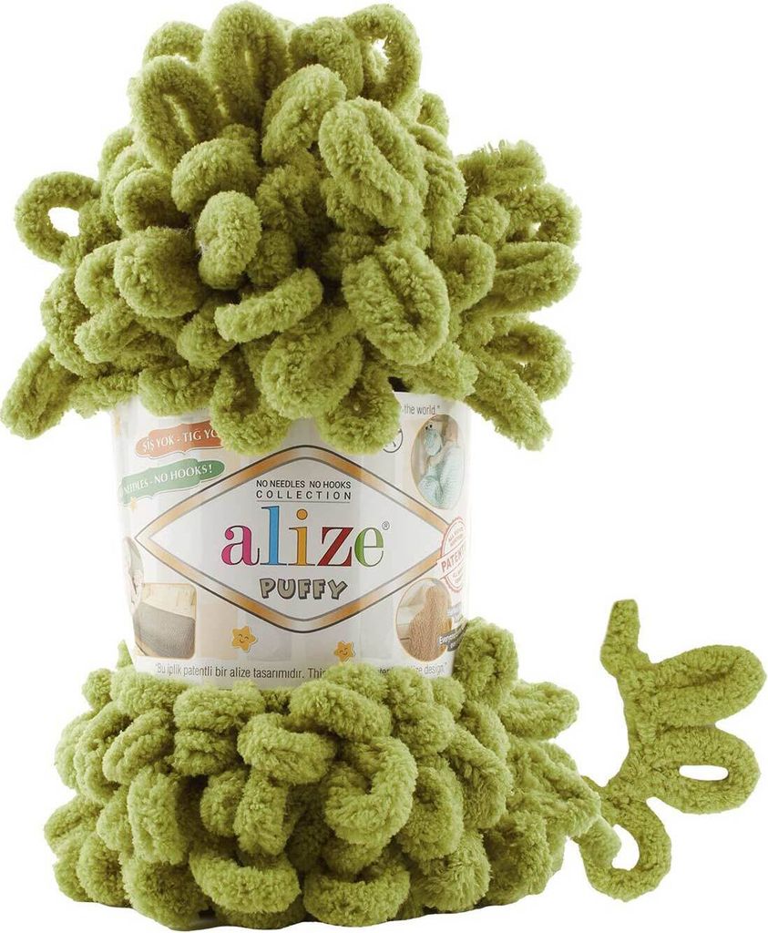 100g Strickgarn Alize Puffy, patentierte Neuheit, Schlaufen-Stricken ohne Nadeln