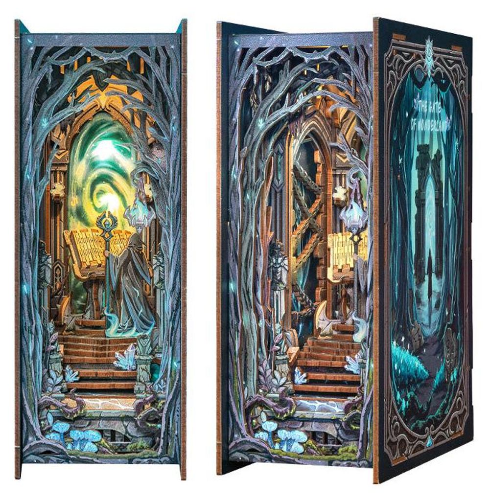 Baukasten Cutebee Booknook The Gate of Wonderland HY02 Holz Produktbild 