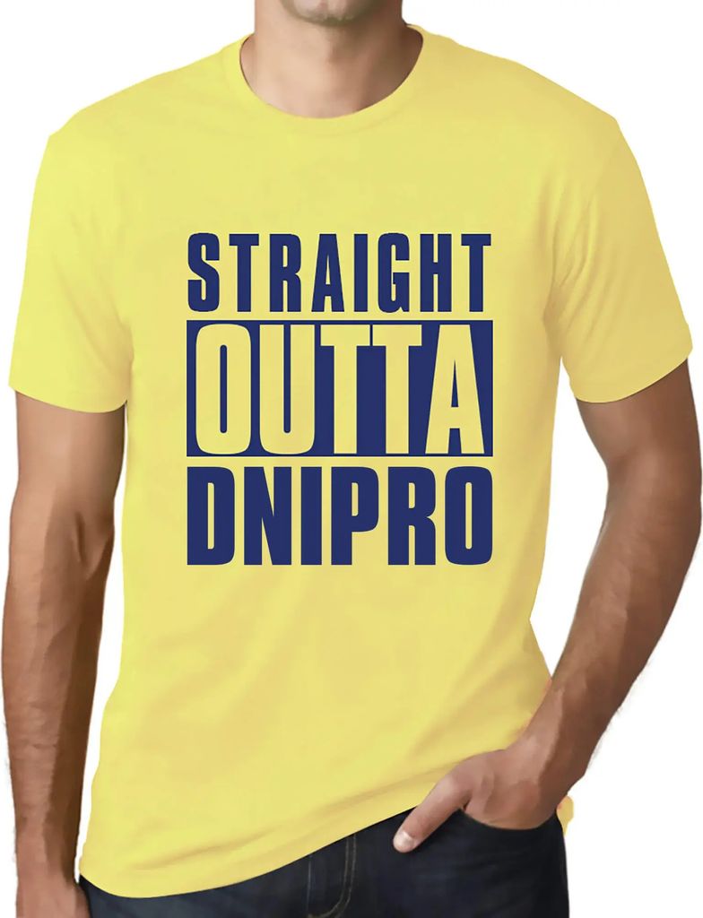 Herren Grafik T-Shirt Direkt aus Dnipro – Straight Outta Dnipro – Öko-Verantwortlich Vintage Jahrgang Kurzarm Lustige Druck Geburtstag Geschen...