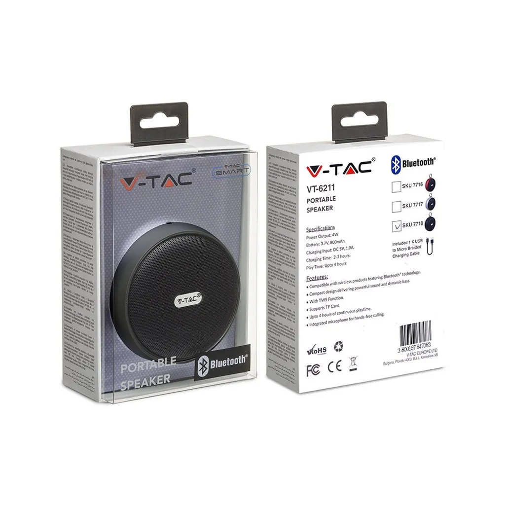 Offerta Speaker Bluetooth con Clip - Nero 4W 800mAh - Best Buy 2026 - 4