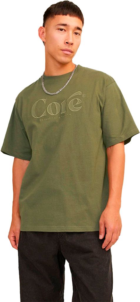 Jack & Jones Austin Application Kurzarm-t-shirt Grün S Mann Grün S