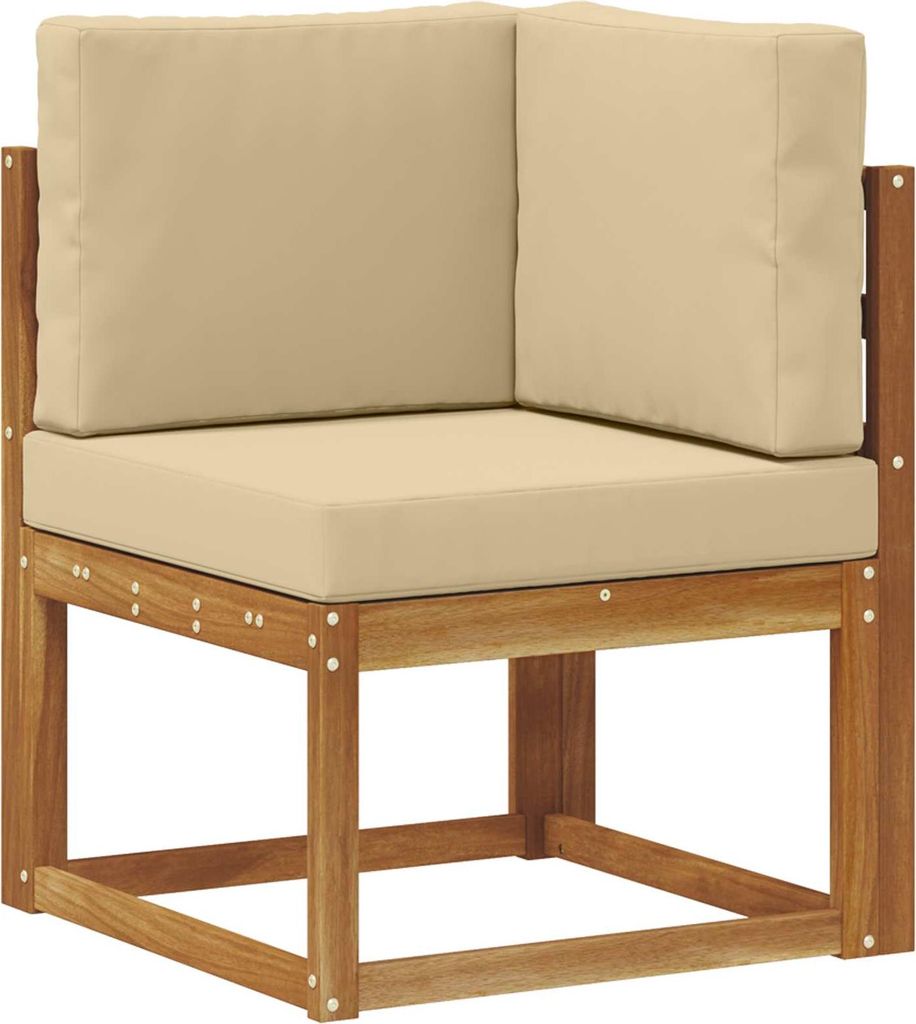 Outdoor Ecksofa Massivholz Akazie