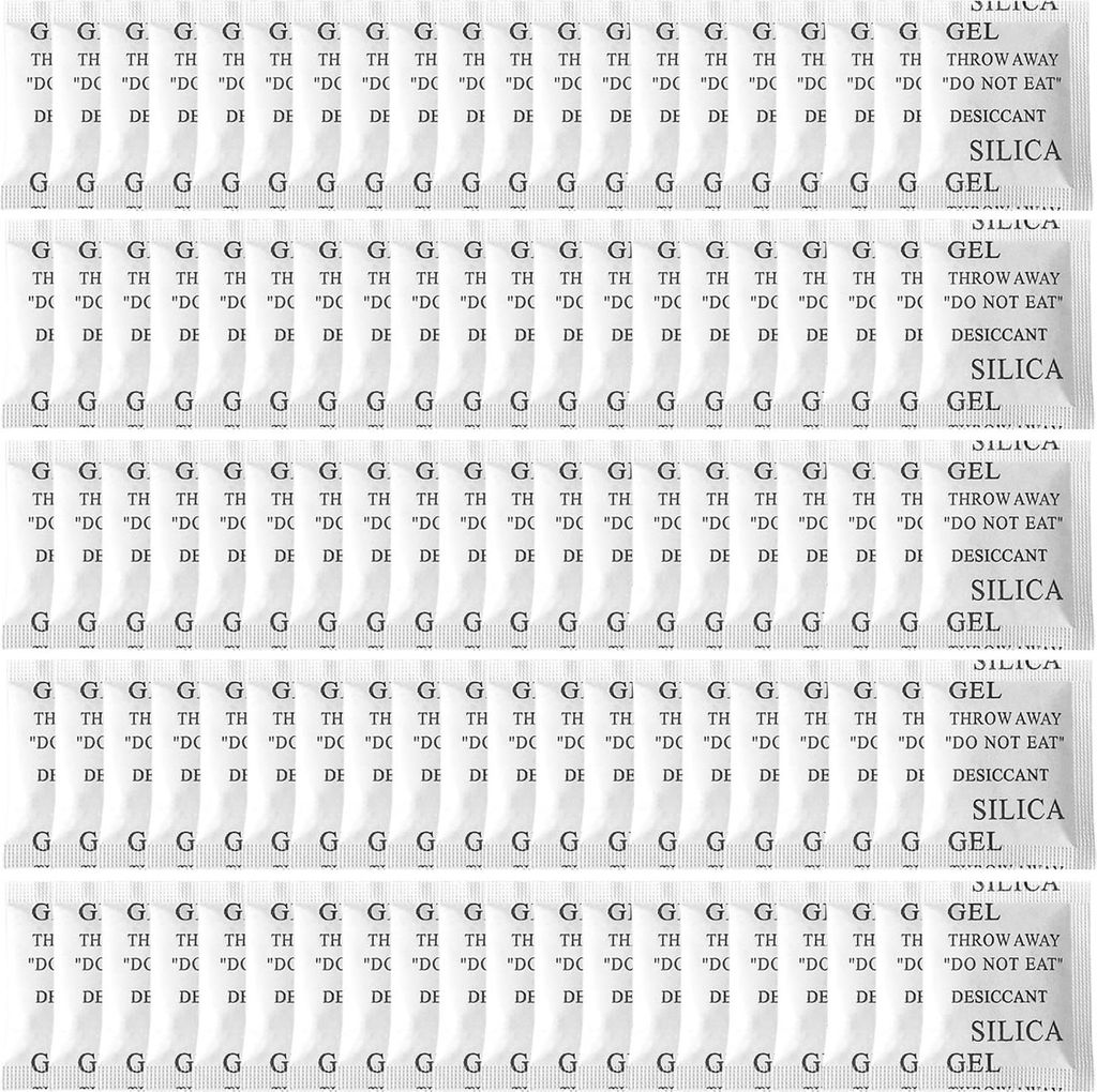 100 Pakete Silica Gel Beutel Sachets Trockenmittel Kleine Beutel,Mehrzweck-Trockenmittelbeutel zur Absorption von Feuchtigkeit, Luftentfeuchter, ...