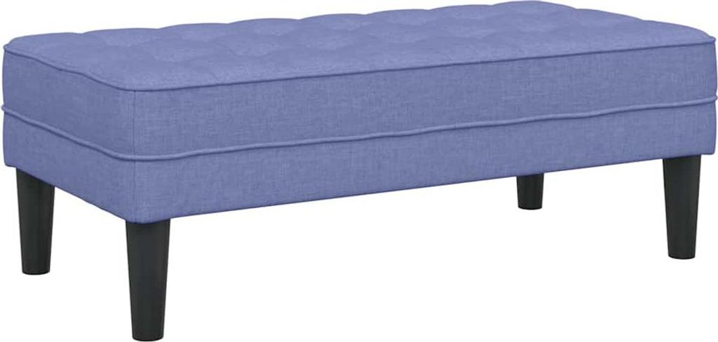Bank mit Kissen Jeans blau 113 x 57 x 39 cm Stoff