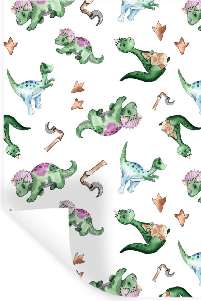 MuchoWow Wandtattoo Wandsticker Wandaufkleber Kinderzimmer - Dinosaurier - Fuß - Jungen - Mädchen - Kinder 40x60 cm Selbstklebend und Repositio...