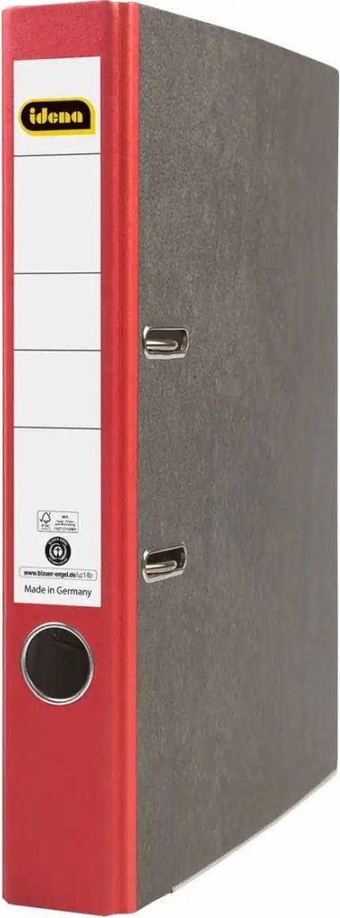 Idena Ordner A4Mix 5cm Wolkenmarmor rot Produktbild 