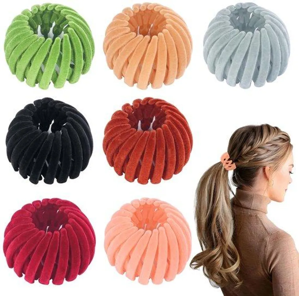 Accessoires cheveux pour cérémonie et bureau, 7 barrettes multi-formats