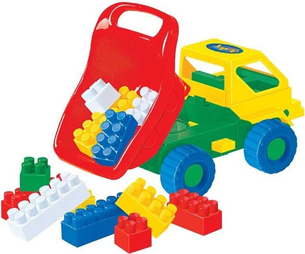 Polesie 2815 Set Nr. 44: Kipplaster "Kuzia-2"+ Bausteine Produktbild 