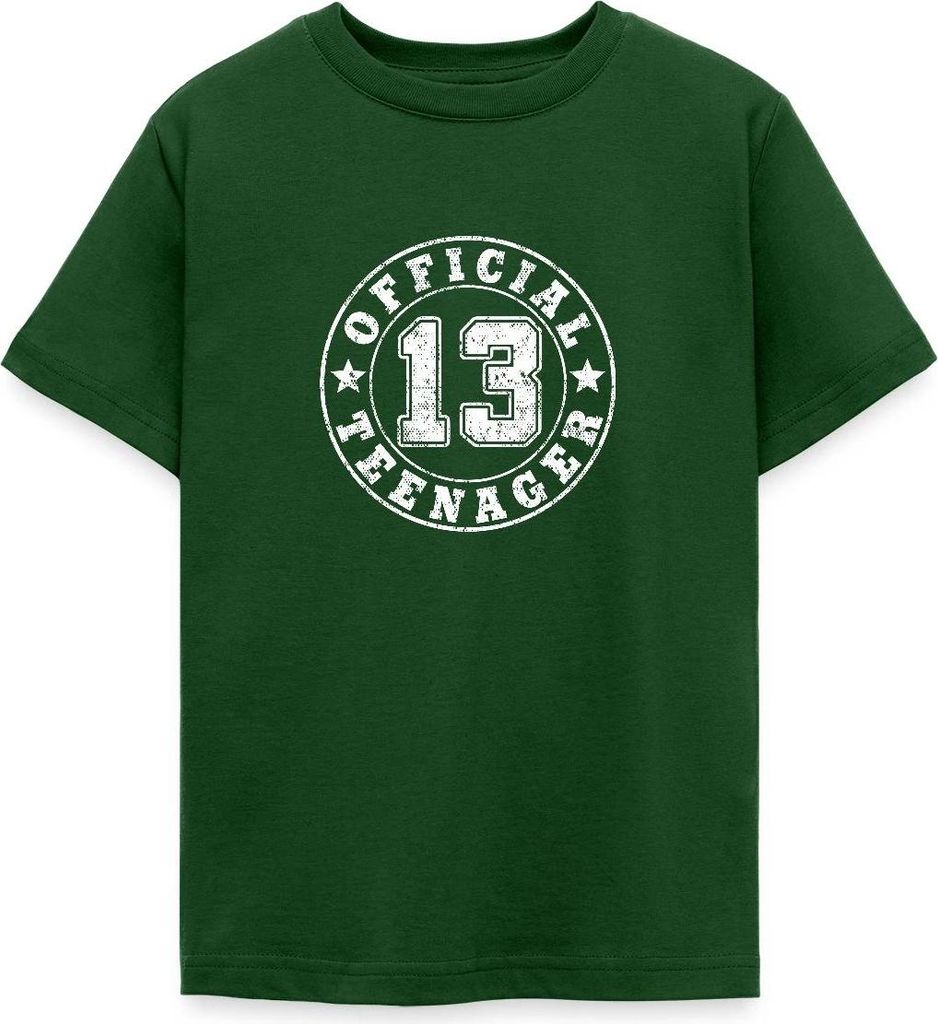 Spreadshirt 13. Geburtstag Teenager Geschenk Coole Geschenke Für Teenager Teenager T-Shirt, 134/146 (9-11 Jahre), Forstgrün