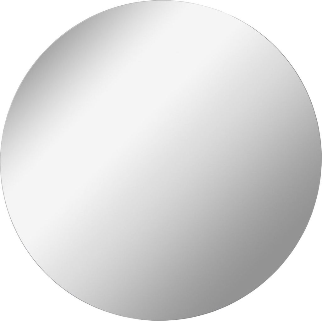 FACKELMANN Spiegel rund Ø 80 cm MIRRORS / Wandspiegel mit Befestigung / Maße (B x H x T): ca. 80 x 80 x 1,5 cm / hochwertiger Badspiegel / modern...