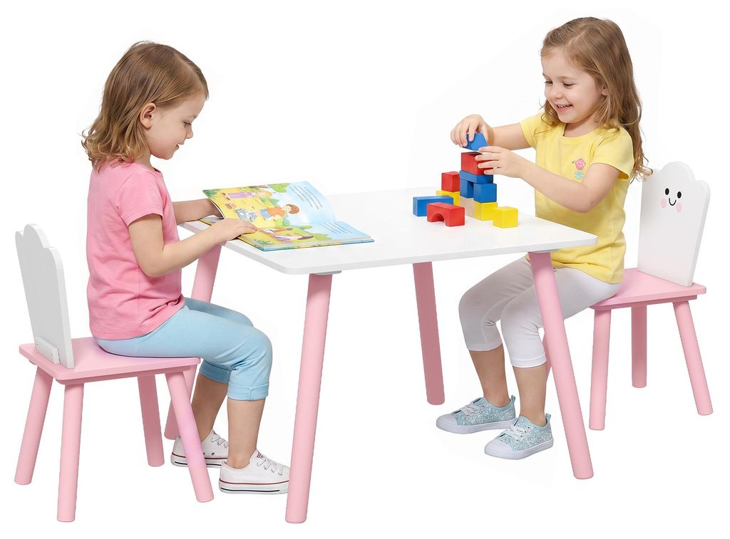 AIYAPLAY Kindertisch mit 2 Stühlen, Kindersitzgruppe mit Produktbild 