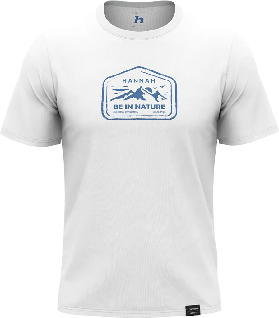 Hannah Miko T-shirt Blanc Homme Taille M - 100% Coton Col Rond