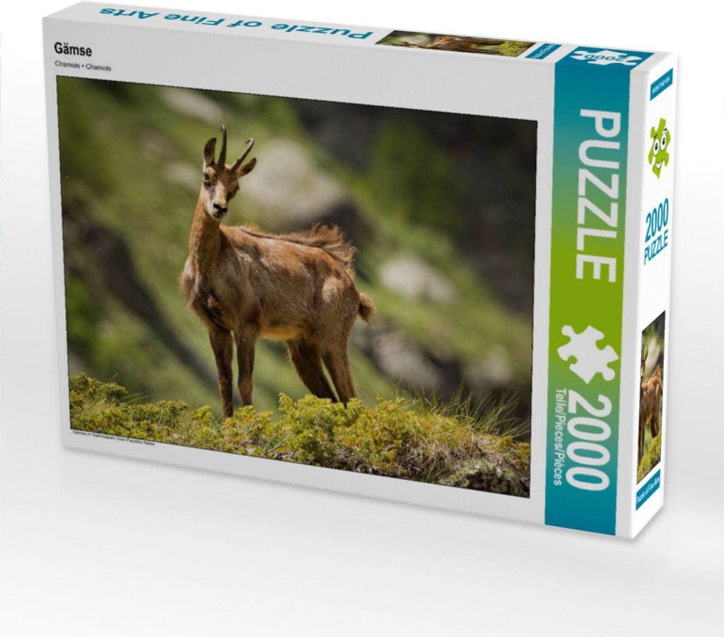 CALVENDO Puzzle Gämse 2000 Teile Puzzle quer | 2000 Teile Lege-Größe 90x67cm Foto-Puzzle für glückliche Stunden