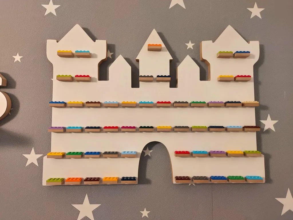 Décor de château fort pour exposition de figurines et dioramas de jeux