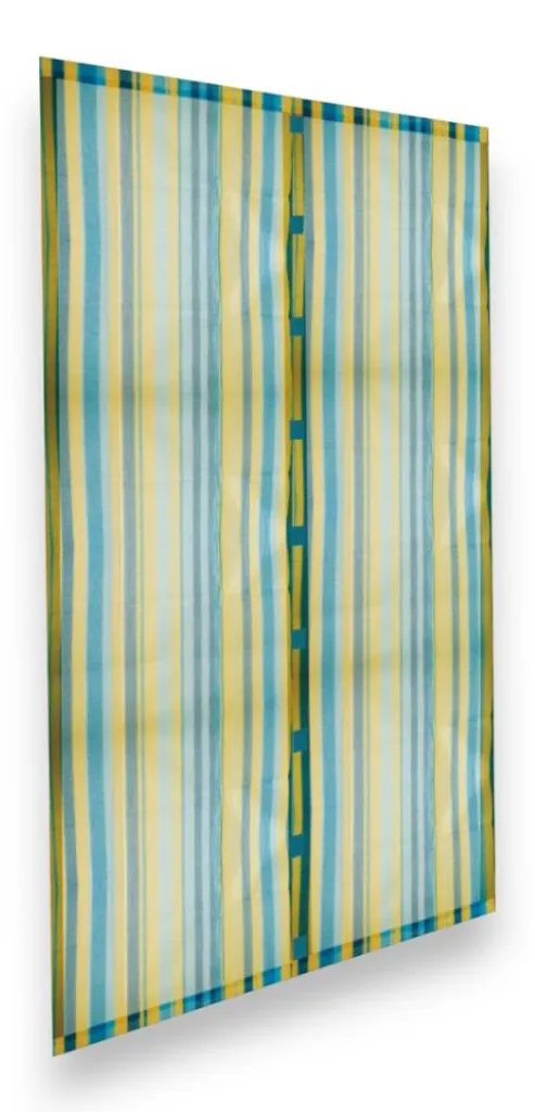 Moustiquaire magnétique 140 x 250 cm bleue avec fermeture automatique