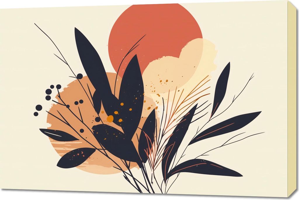 Bild 90x60cm Sonnenuntergang in Farbe