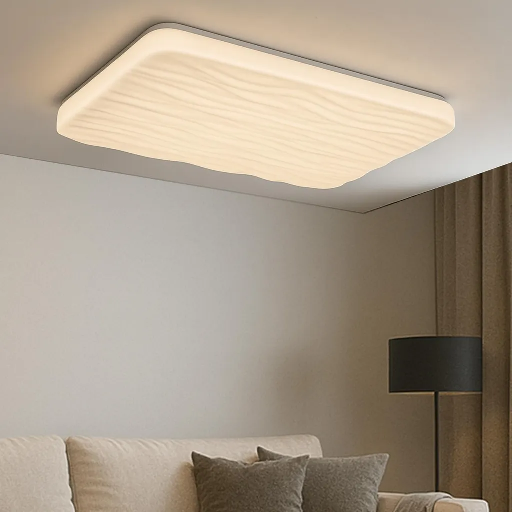Plafonnier LED 90W CCT réglable avec télécommande et design rectangulaire - 8