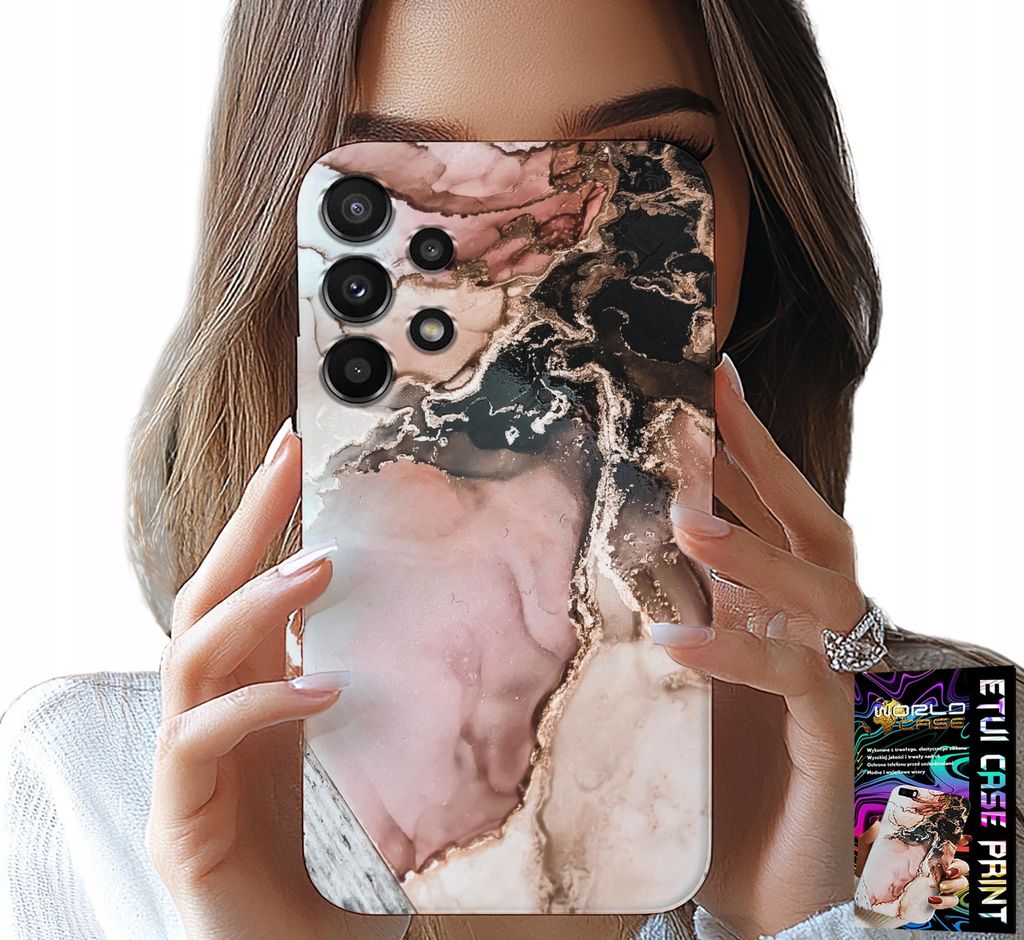 Hülle Für Samsung Galaxy A32 5G - Elegante Marmor Mode + Glas