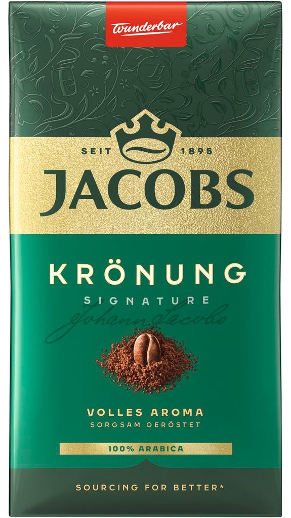 Jacobs Krönung Signature plná chuť mleté filtrované kávy Obrázek produktu 