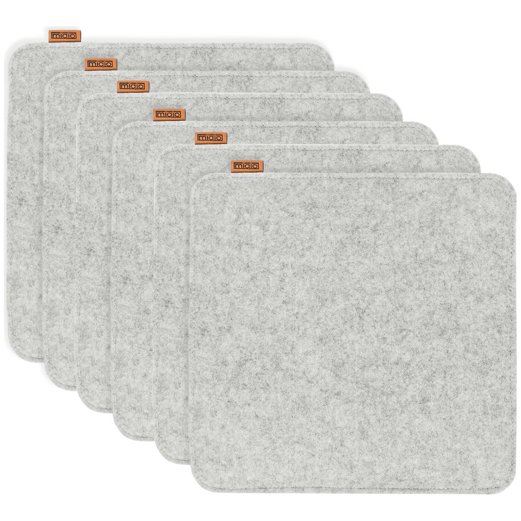 Sitzkissen mit Antirutschnoppen 6er-Set