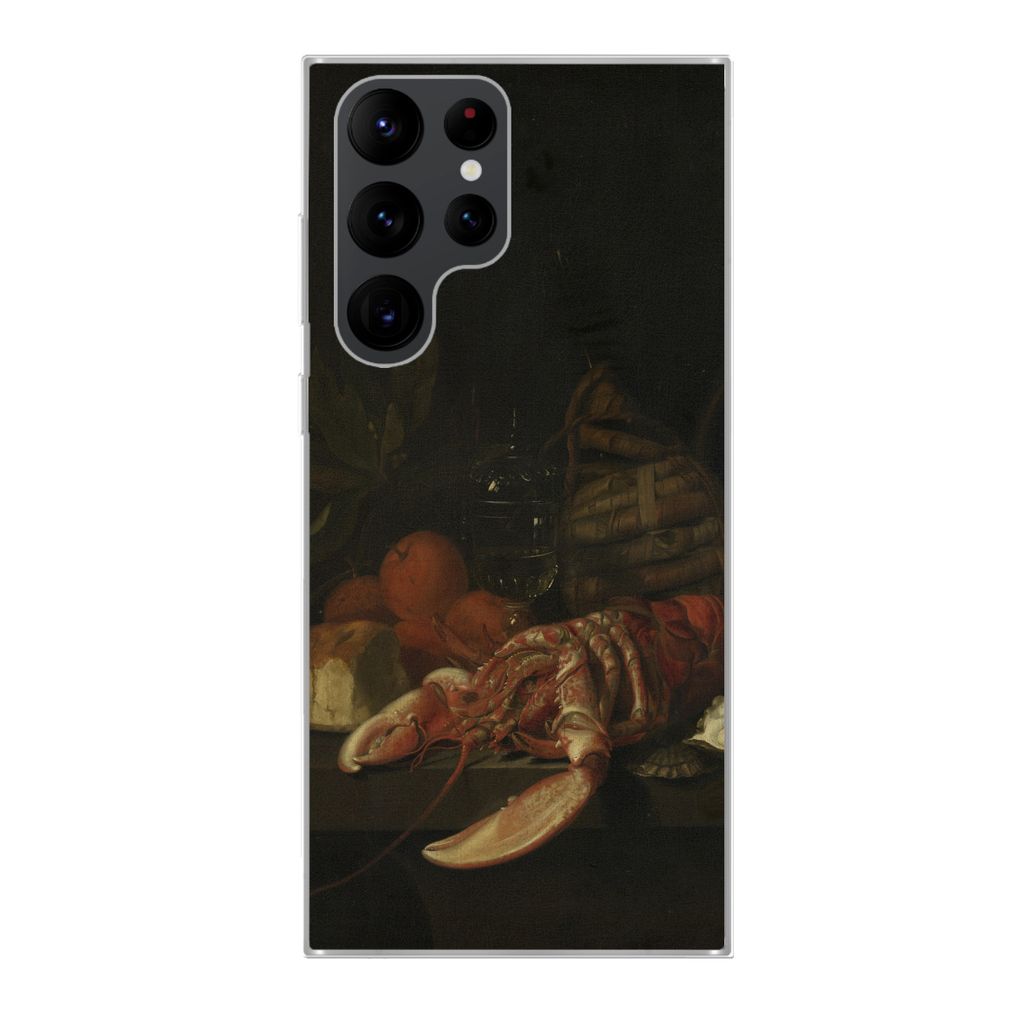MuchoWow Handyhülle Schutzhülle Hülle für Samsung Galaxy S22 Ultra Stilleben - Gemälde von Jan Davidsz. de Heem Silikon Softcase Handy Hüll...
