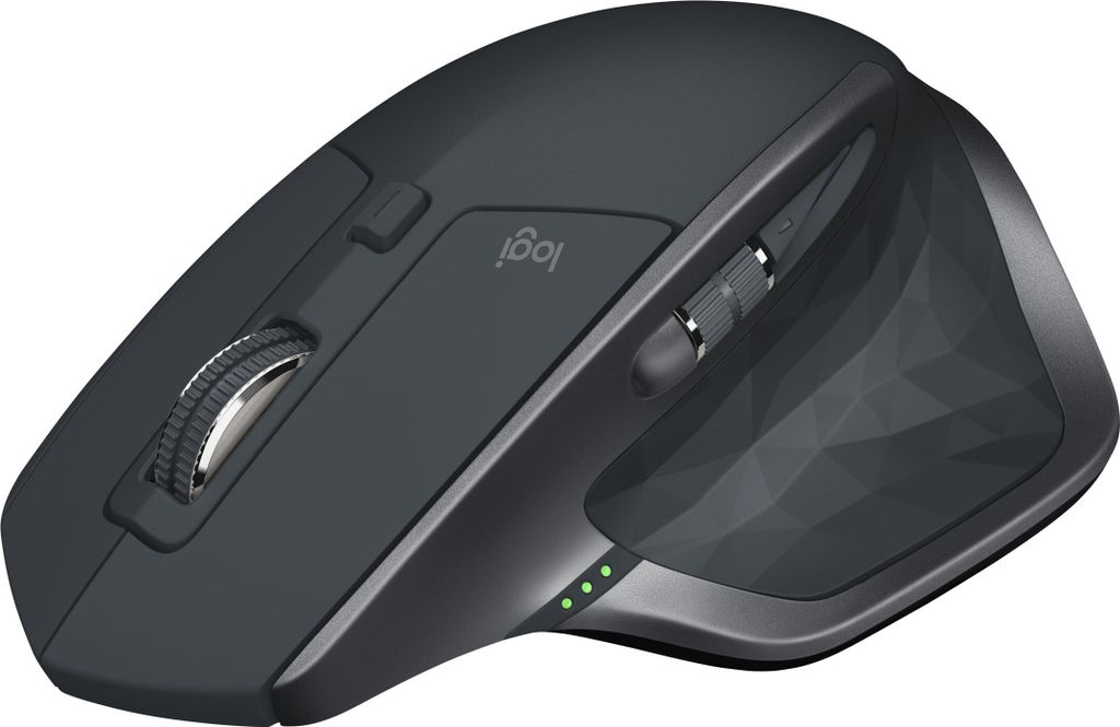 Logitech MX Master 2S Wireless Mouse - 2.4 GHZ/BT, Farbe:Schwarz