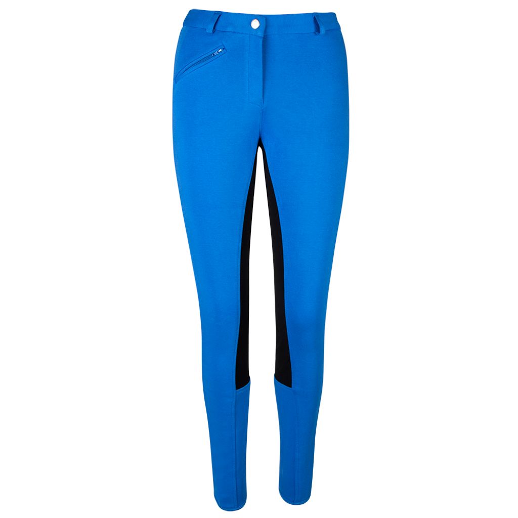 Pfiff PFIFF Reithose Damen Vollbesatz, Mittelblau-Schwarz, 36