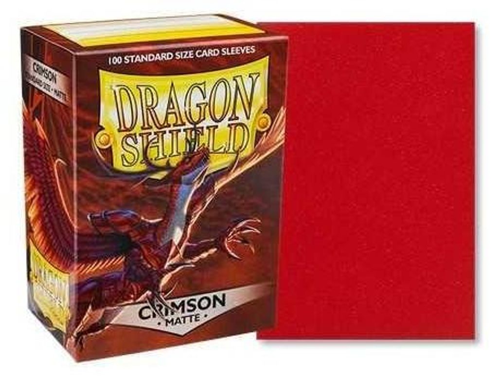 Dragon Shield: Matte  Crimson (100) – Fundas protectoras – Imagen del producto 