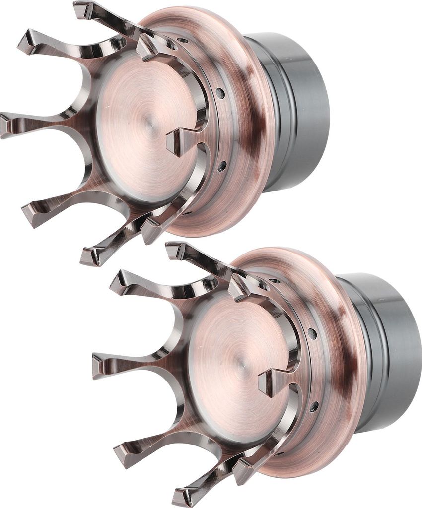 Vorderachskappenabdeckungen, markantes Kronen-Design, CNC-Aluminiumlegierung für Motorrad-Modifikationen, Bronze