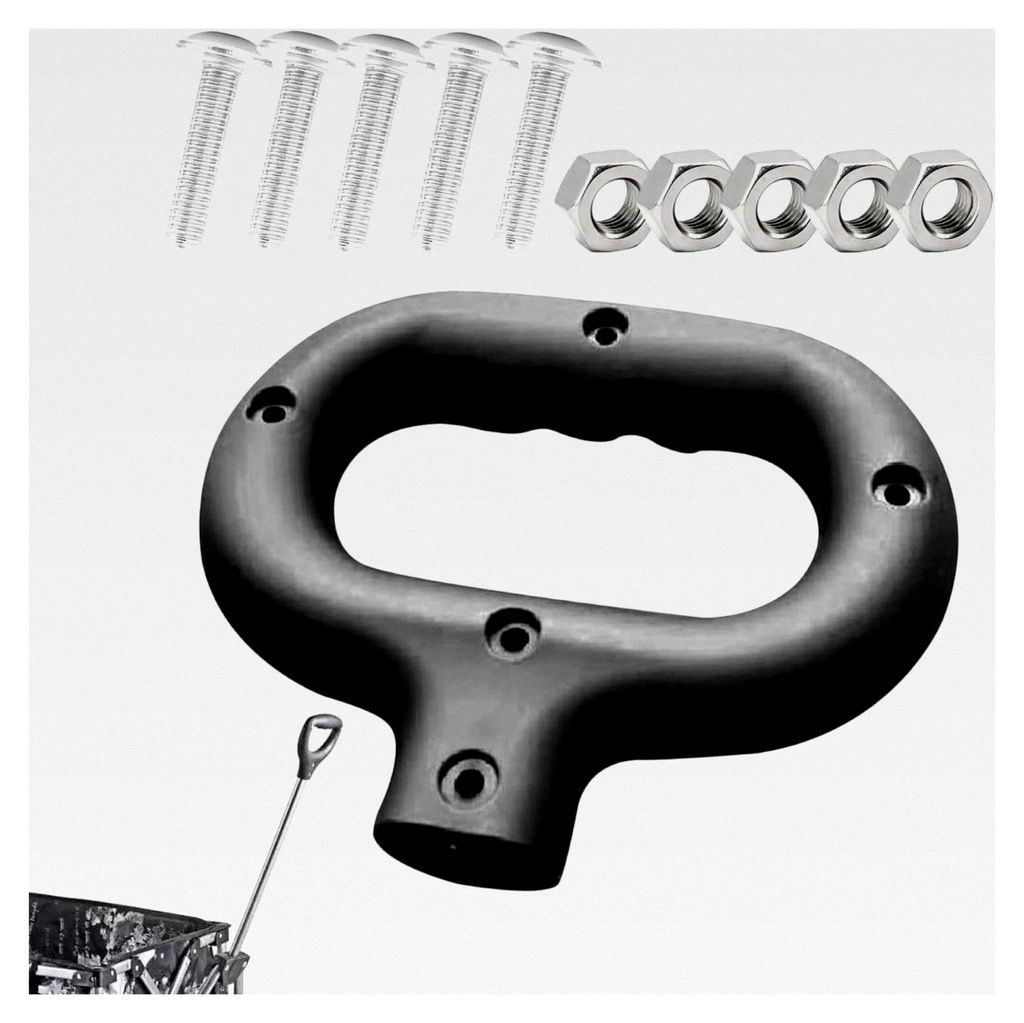 Ersatzgriff für Einkaufswagen - Anbauteil für Transportwagen | Schiebegriff für Campingwagen - Für Garten, Einkaufen, Picknick und Park