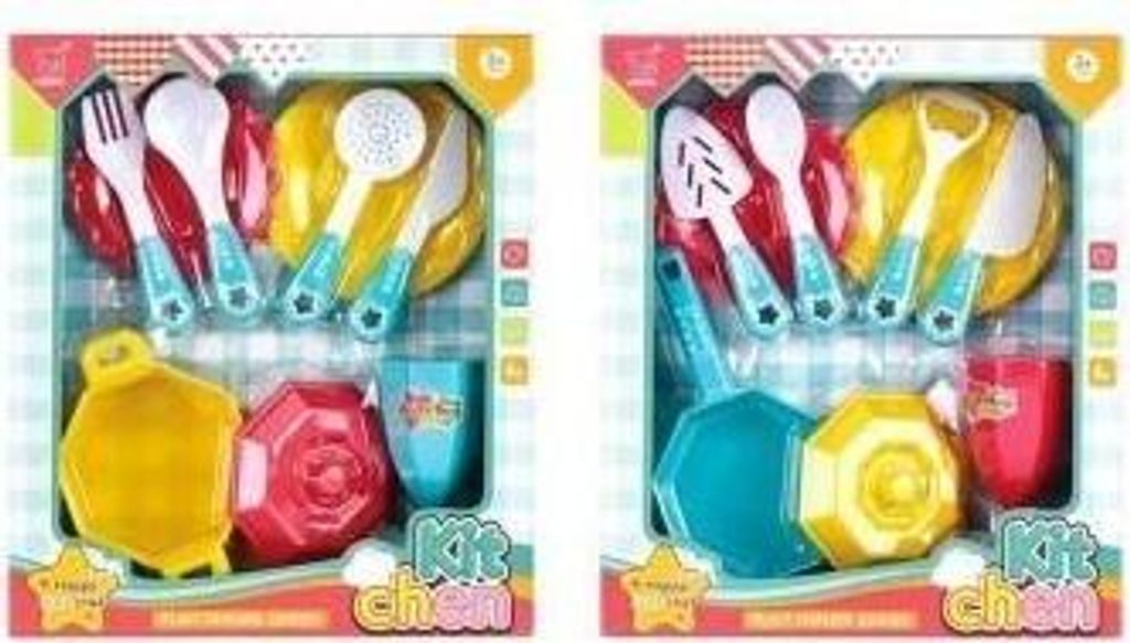 Geschirrset für die Spielküche (Spielzeug, Rollenspiel) Produktbild 