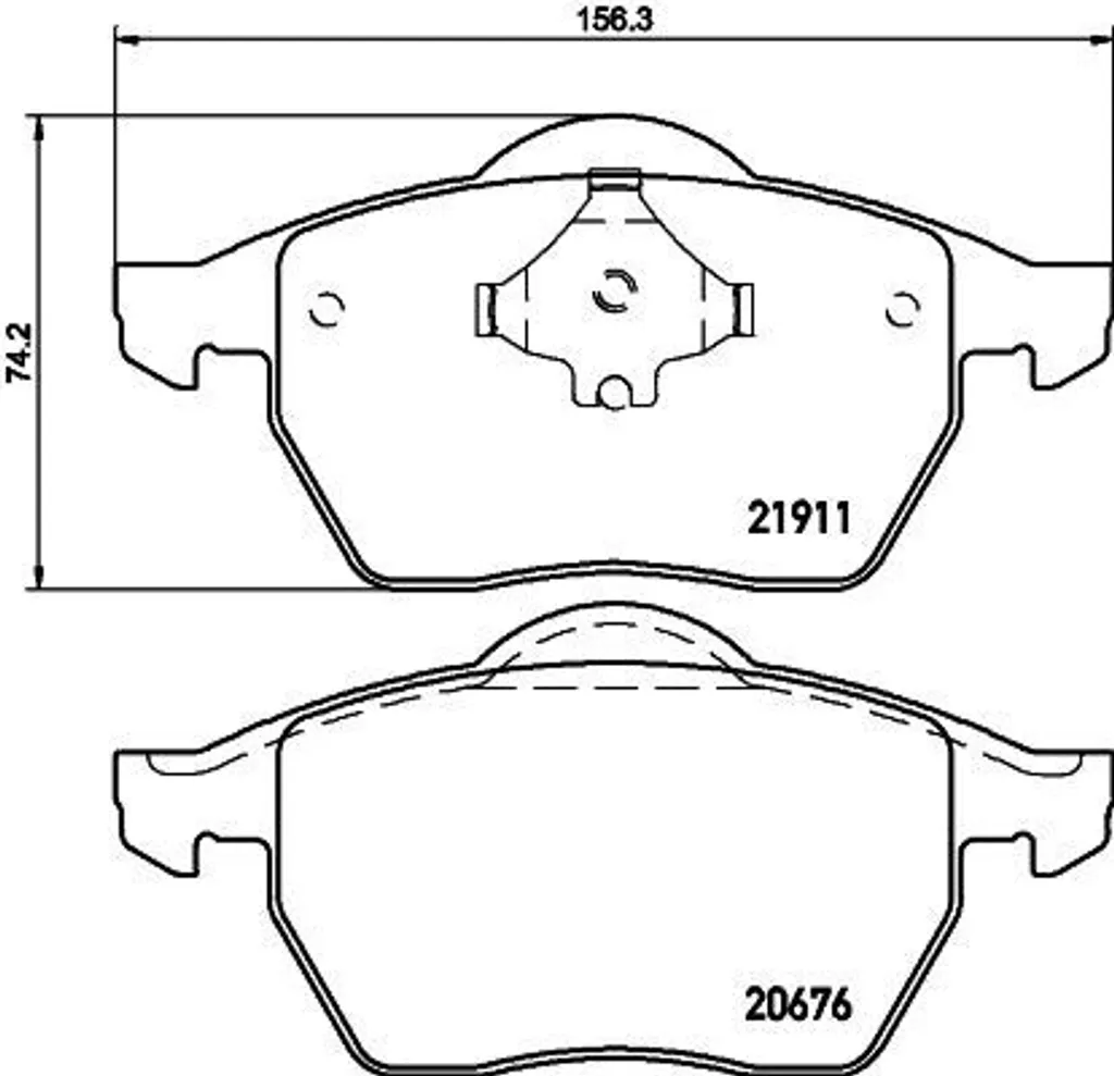 Plaquettes de frein anti-bruit HELLA pour VW Passat et Audi TT 8N