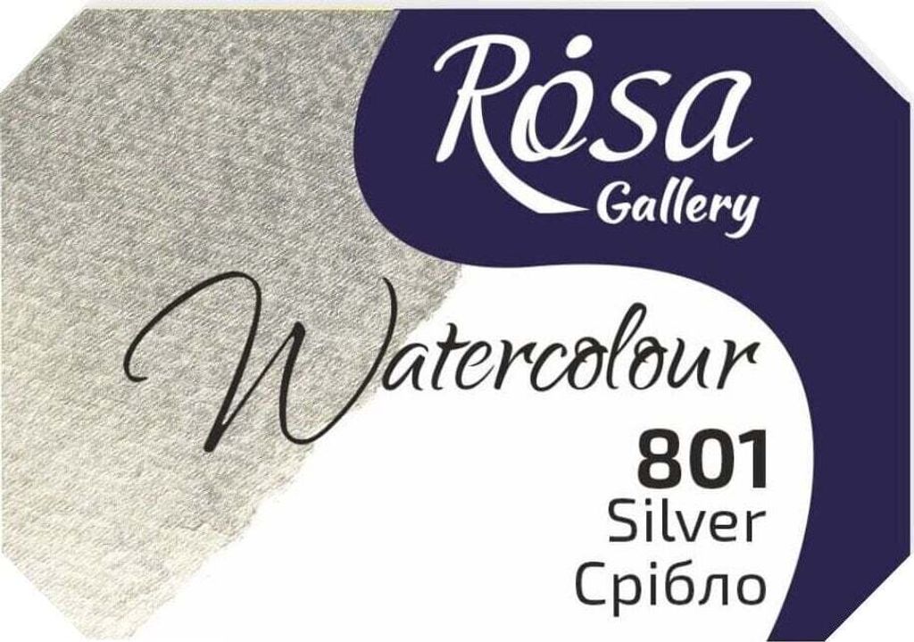 Rosa 343801 Aquarellfarbe 801 Silver 2,5 ml 1 stk