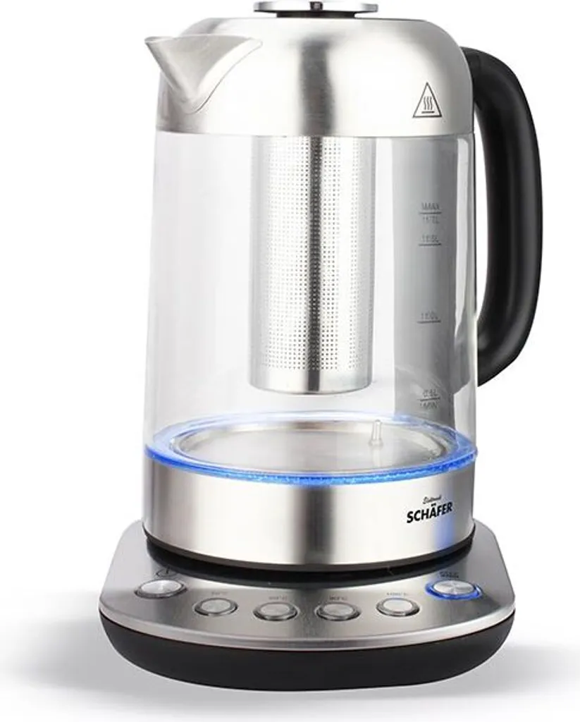 Bouilloire Schäfer 1,7L LED avec STRIX-CONTROL Inox 2200W Performance