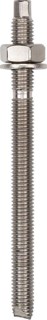 Isolbau Ankerstangen M12 x 160 mm - 1 Stück ETA Zulassung Gewindestange Verbundanker verzinkt mit Mutter & Unterlegscheibe Schwerlast-Anker Schwer...