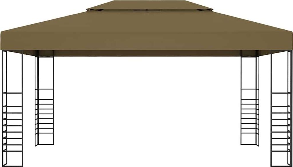 vidaXL Pavilion 3x4 m Taupe 180 g/m² Obrázok produktu 