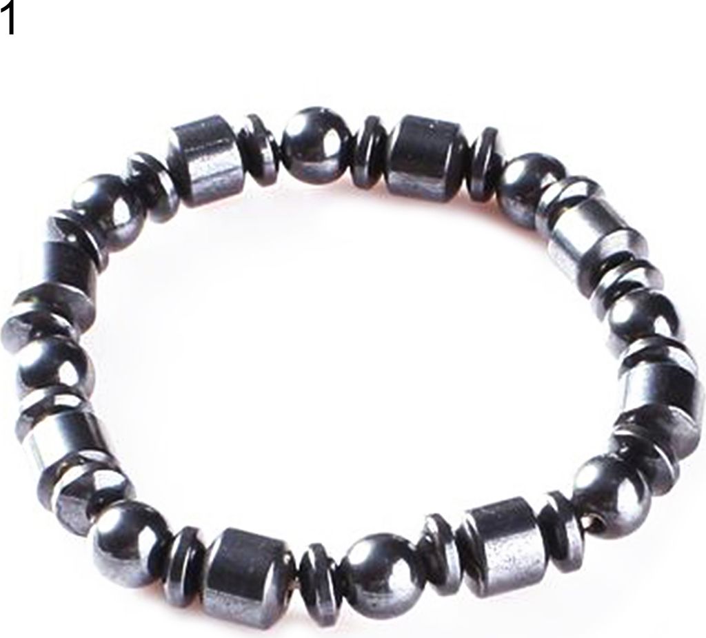 Uni-Armband mit Magnetperlen, elastischem Seil, Stein, Modeschmuck für den Alltag-1