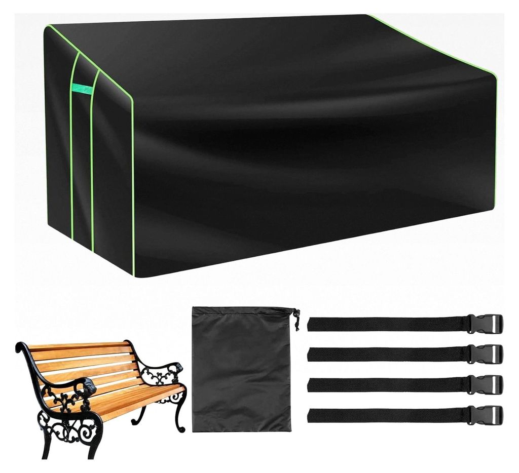 Schutzhülle für Outdoor-Liegesofa - Wasserdichter 2-Sitzer Couchschutz für ganzjährige Nutzung, Schnee, Regen, Sonne mit robuster Funktion, Sch...