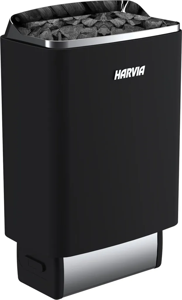 Poêle sauna compact Harvia 4,5 kW noir : gain de place et chaleur vive