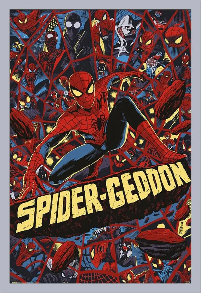 Spider-Man Poster Spider-Geddon Incorniciato - Idea Regalo Sicura