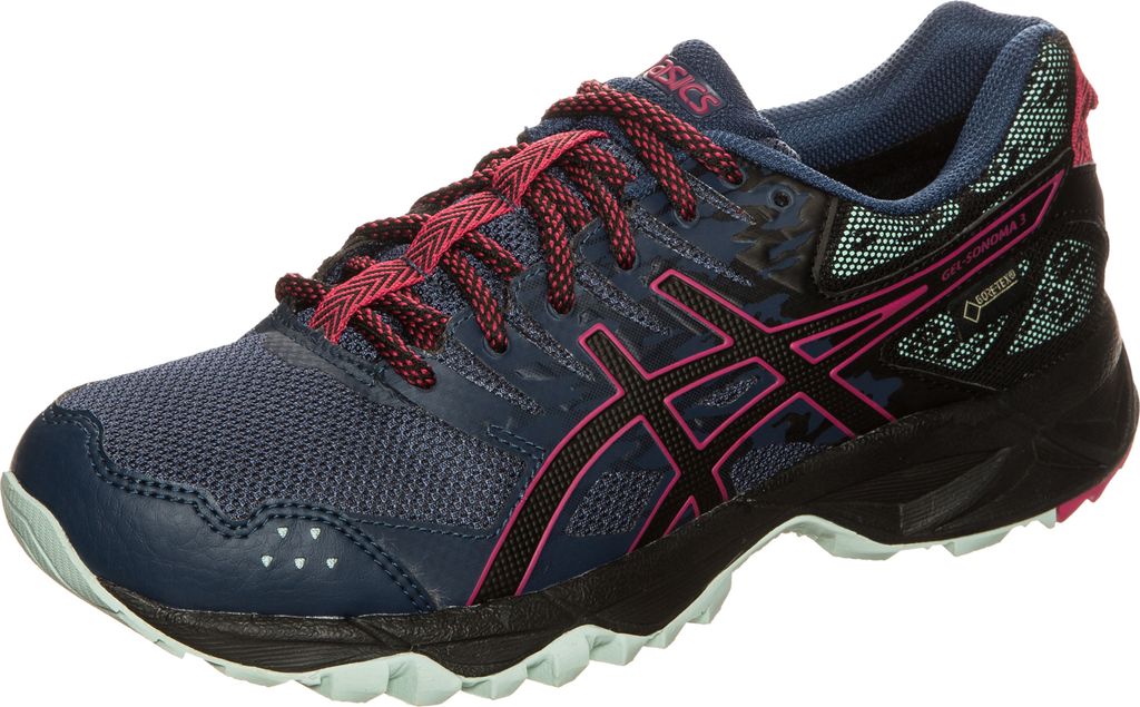 Gel-Sonoma 3 G-TX Trail Laufschuh Damen ASICS blau / schwarz 5.5 US - 36 EU