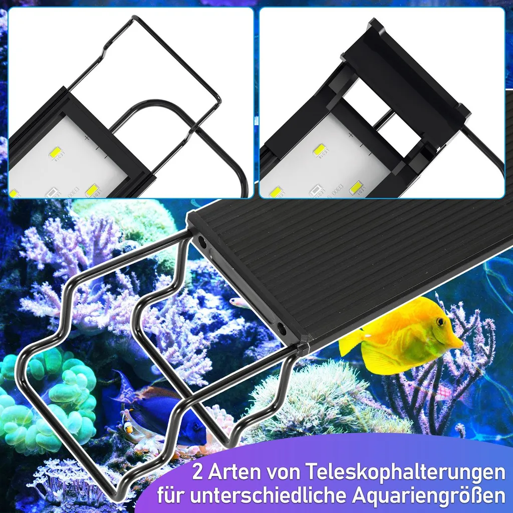 Éclairage Aquarium LED 45cm à 60cm Spectre Complet pour Eau Douce - 7