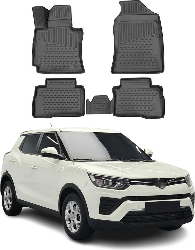 OMAC rubberen voetmat, TPE-materiaal, voor de SSANGYONG Productafbeelding 